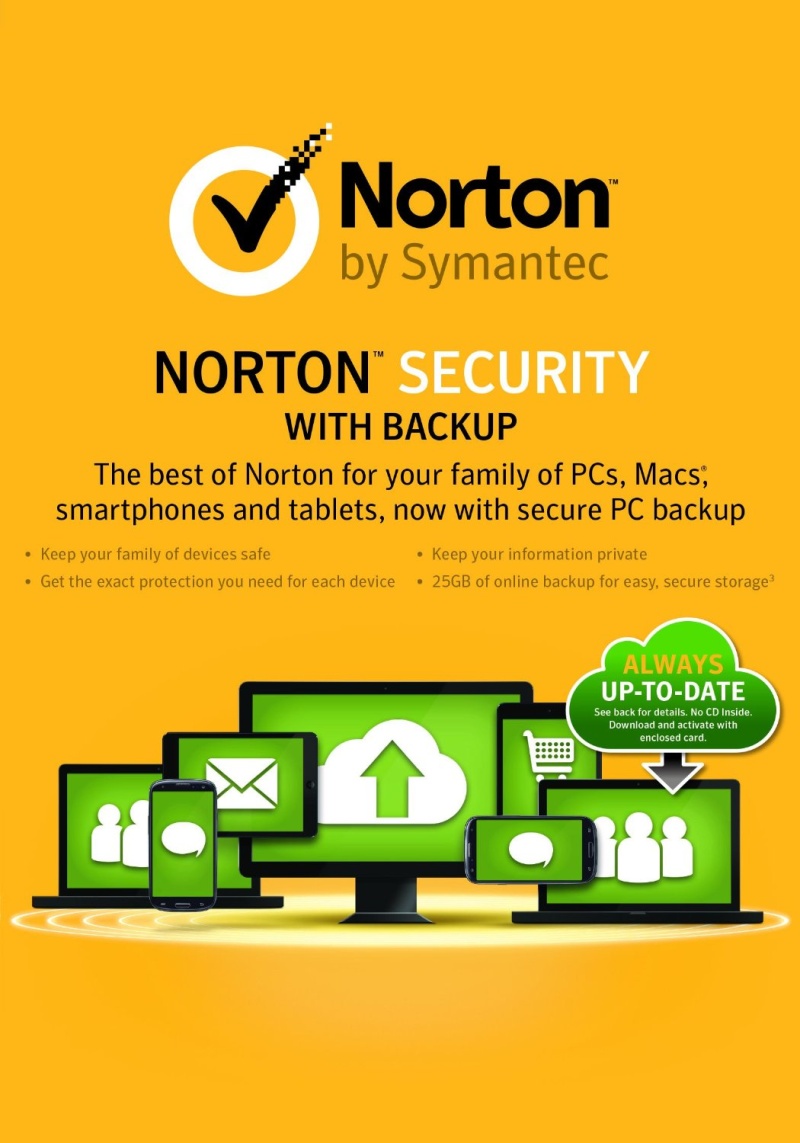 Norton Security PREMIUM 3.0 25GB CZ - 1 užív. pre 10 zar. na 12 mesiacov - ESD